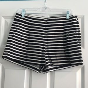 J.Crew Stripped Pleated Shorts